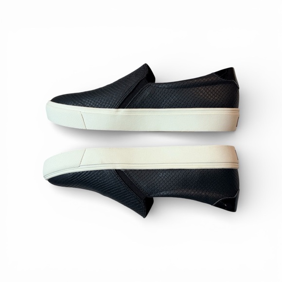 Dr Scholls Be Free Black Snake Embossed Slip On Sneaker SZ 8.5 Women's - Picture 5 of 6